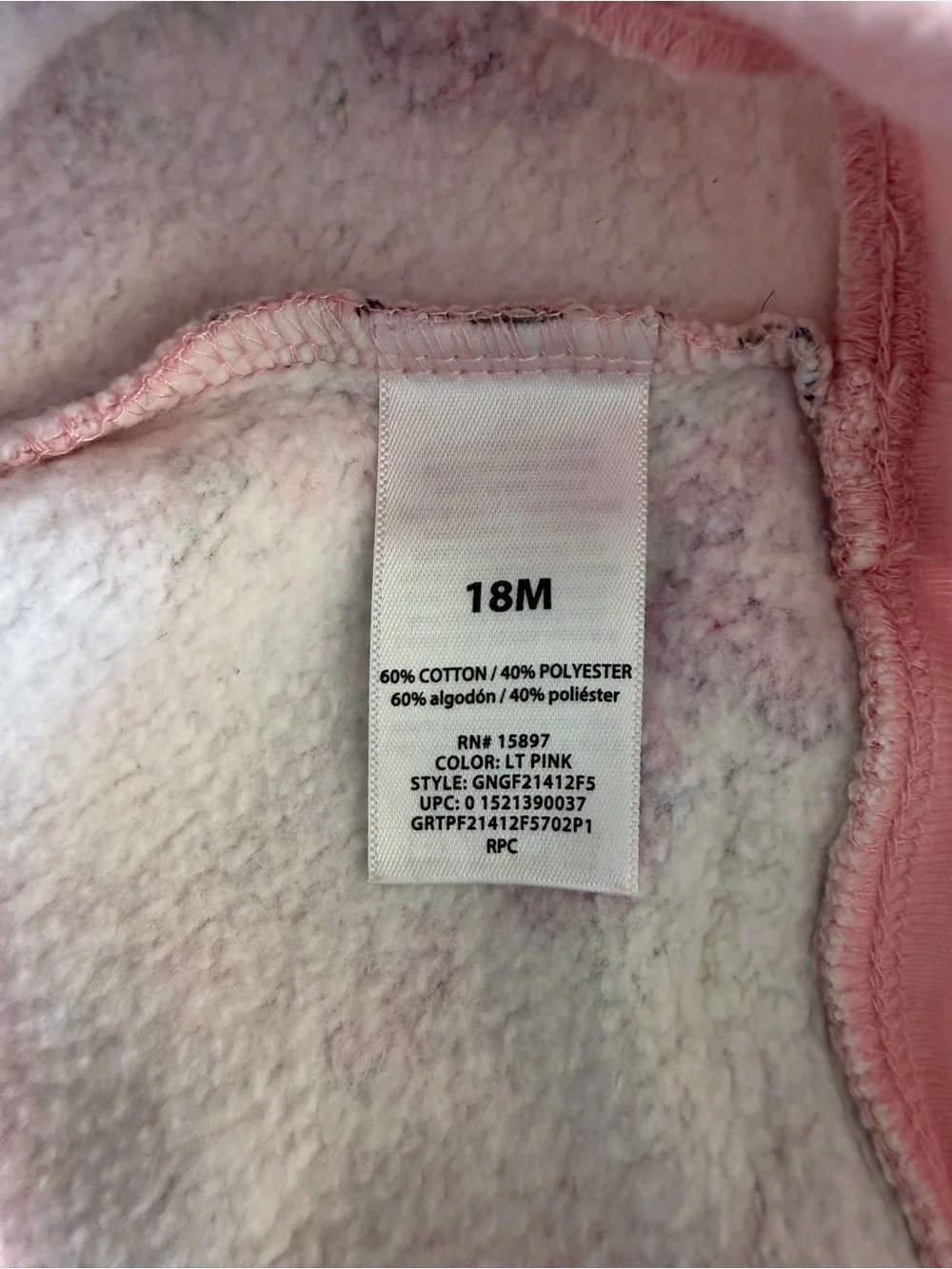 Garanimals Pink Floral Crewneck Sweatshirt Size 18M